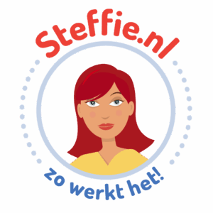 Steffie logo op wit